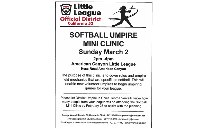 Dist 53 Softball Umpire Clinic